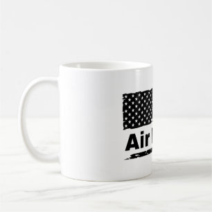 Klassischer Kaffee der Air Force mit Flagge Kaffeetasse