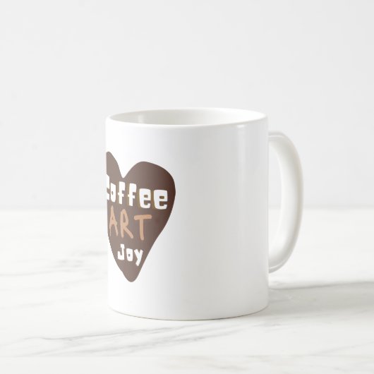 Klassischer Kaffee-Kunst-Herzbecher Kaffeetasse (VorderseiteRechts)