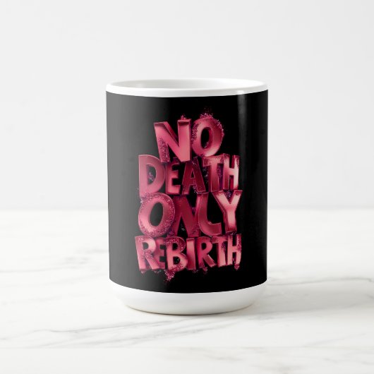 Klassischer Kaffeebecher Nodeath Only Rebirth Pink Kaffeetasse (Mittel)