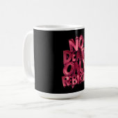 Klassischer Kaffeebecher Nodeath Only Rebirth Pink Kaffeetasse (Vorderseite Links)
