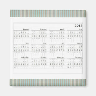 Klassischer Kalender 2012 Magnet