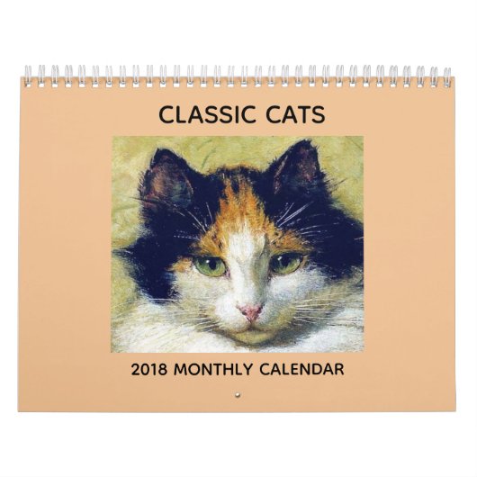 Klassischer Kalender der Katzen-2018 (Titelbild)