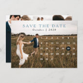 Klassischer Kalender mit mehreren Fotos Save the D Einladung (Vorne/Hinten)