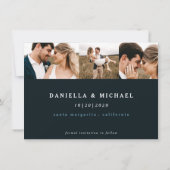 Klassischer Kalender mit mehreren Fotos Save the D Einladung (Rückseite)