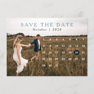 Klassischer Kalender mit mehreren Fotos Save the D Einladung
