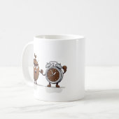 Klassischer Kampf am Morgen Kaffeetasse (Vorderseite Links)