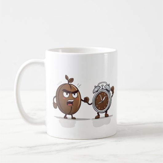 Klassischer Kampf am Morgen Kaffeetasse (Links)