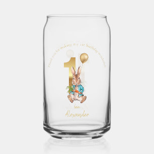 Klassischer Kaninchen-Erstgeburtstag Dosenglas