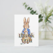 Klassischer Kaninchen-Hase Danke Postkarte (Stehend Vorderseite)