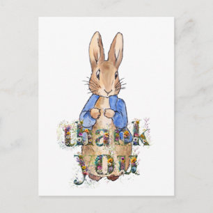 Klassischer Kaninchen-Hase Danke Postkarte