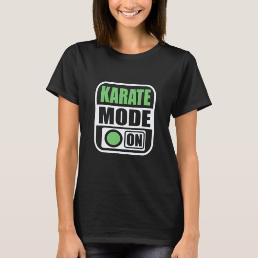 Klassischer Karate-Modus On-Shirt Schüler-Instruct T-Shirt (Vorderseite)