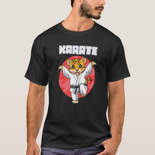 Klassischer Karate-Tiger-Kranich-Kick T-Shirt (Vorderseite)