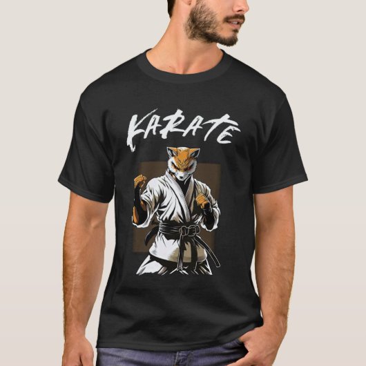 Klassischer Karateka-Karate-Fuchs 1 T-Shirt (Vorderseite)