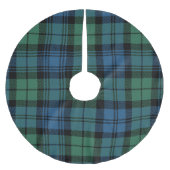 Klassischer Karierter Clan Campbell Tartan Weihnac Polyester Weihnachtsbaumdecke (Vorderseite)