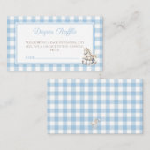 Klassischer Karierter Rockpferd Begleitkarte (Vorne/Hinten)