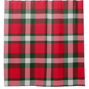 Klassischer karierter Tartan Nahtloses Design Hint Duschvorhang
