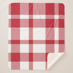 Klassischer Karierter Tartan Nahtloses Muster. Bek Sherpadecke