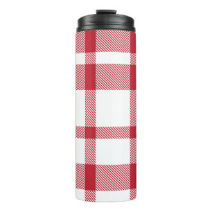 Klassischer Karierter Tartan Nahtloses Muster. Bek Thermosbecher