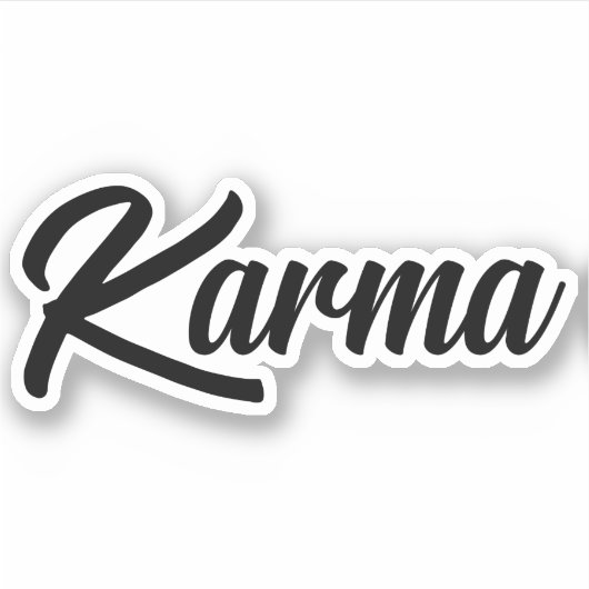 Klassischer Karma Logo Sticker!! Aufkleber (Vorderseite)