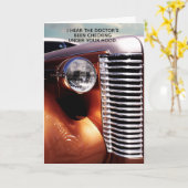 Klassischer Karo unter Hood - Wohlfühlkarte Karte (Gelbe Blume)