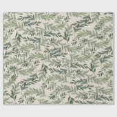 Klassischer Kiefernwald am Weihnachtsfeiertag Geschenkpapier (Flach)