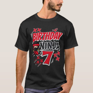 Klassischer Kindergeburtstag Ninja 7. Geburtstag J T-Shirt