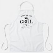 Klassischer King of the Grill GRILLEN Crown Feinsc Schürze (Vorderseite)