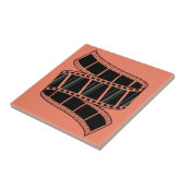 Klassischer Kinosaal: Retro Filmstrip Fliese (Seite)