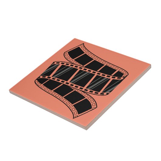 Klassischer Kinosaal: Retro Filmstrip Fliese (Seite)