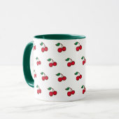 Klassischer Kirsch-Kaffeebecher Tasse (Vorderseite Links)