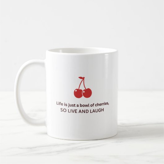 Klassischer Kirschbecher Kaffeetasse (Links)