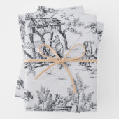 Klassischer Klassiker in Schwarz/Weiß Geschenkpapier Set (Beispiel)