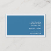 Klassischer Klassiker mit weißer Grenze, fester Ko Visitenkarte (Rückseite)