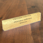 Klassischer Klassiker Namensplakette (Seite)