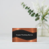 Klassischer Klempnerservice Kupferschau Visitenkarte (Stehend Vorderseite)
