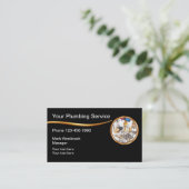 Klassischer Klempnerservice Moderne Visitenkarten Visitenkarte (Stehend Vorderseite)