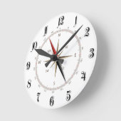 Klassischer Kompass Runde Wanduhr (Winkel)