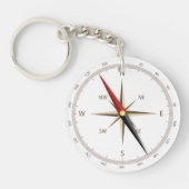 Klassischer Kompass Schlüsselanhänger (Vorderseite)