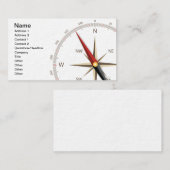 Klassischer Kompass Visitenkarte (Vorne/Hinten)