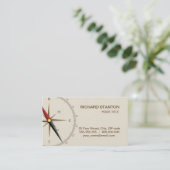 Klassischer Kompass Visitenkarte (Stehend Vorderseite)