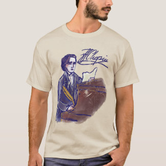 Klassischer Komponist Chopin Klavier Kunst Vintage T-Shirt