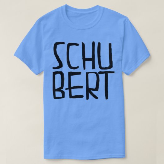 Klassischer Komponist Franz Schubert T-Shirt (Design vorne)