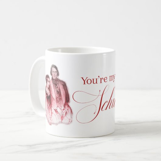 Klassischer Komponist Schumann Kaffeetasse (Vorderseite Links)