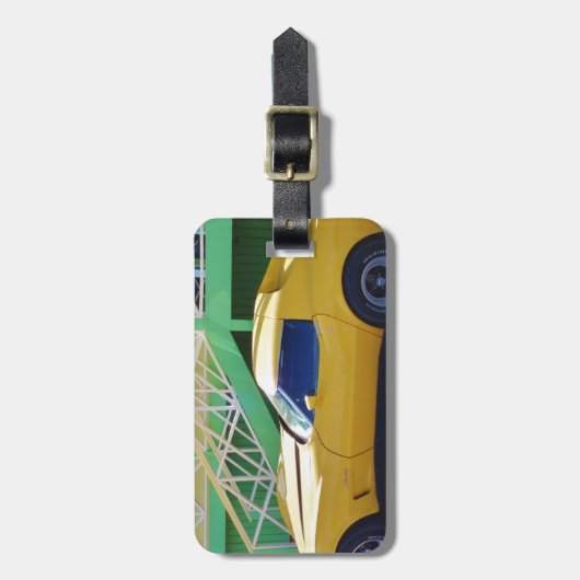 Klassischer KorvetteStingray. Gepäckanhänger (Vorderseite vertikal)