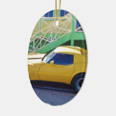 Klassischer KorvetteStingray. Keramik Ornament (Links)