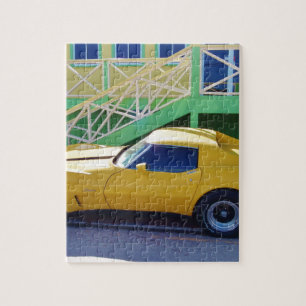 Klassischer KorvetteStingray. Puzzle