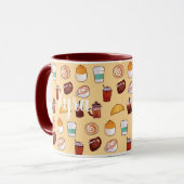 Klassischer köstlicher Kaffee und Gebäck Tasse (Vorderseite Links)
