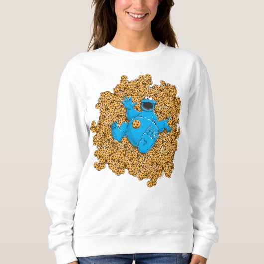 Klassischer Krümelmonster und Kekse Sweatshirt (Vorderseite)