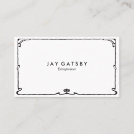 Klassischer Kunst-Deko/Kunst Nouveau Visitenkarte