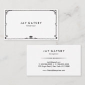 Klassischer Kunst-Deko/Kunst Nouveau Visitenkarte (Vorne/Hinten)